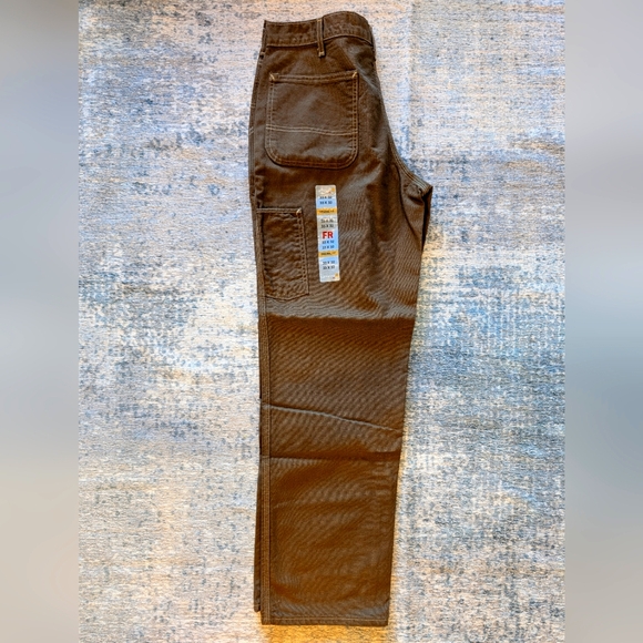 Carhartt Flame Resistant Duck Work Dungaree 33x32 - Picture 2 of 6